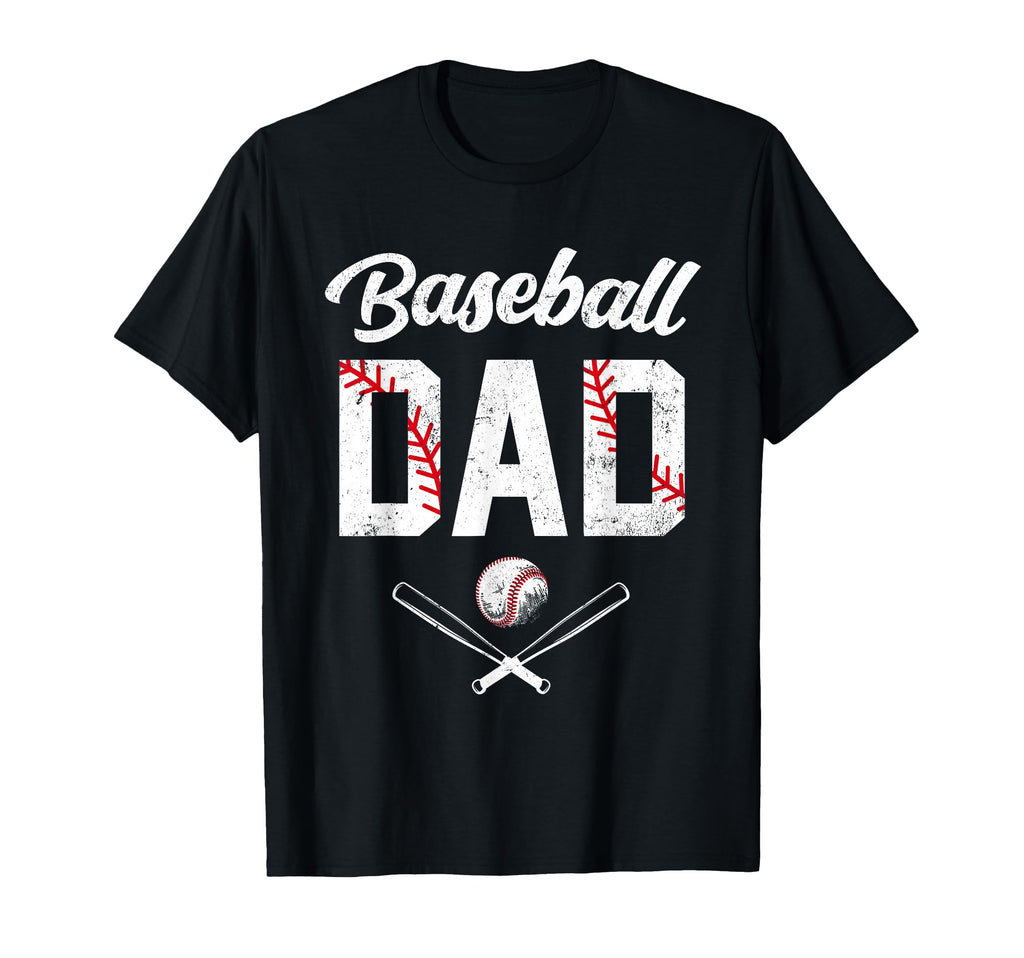 Baseball Dad Happy Fathers Day Shirts T-Shirt - Streetwear Style Men Women - T-Shirt, Sweatshirt, Hoodie