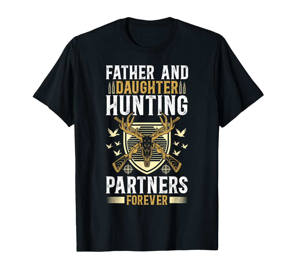 Father And Daughter Hunting Partners T-Shirt - Aesthetic Graphic Men Women - T-Shirt, Sweatshirt, Hoodie