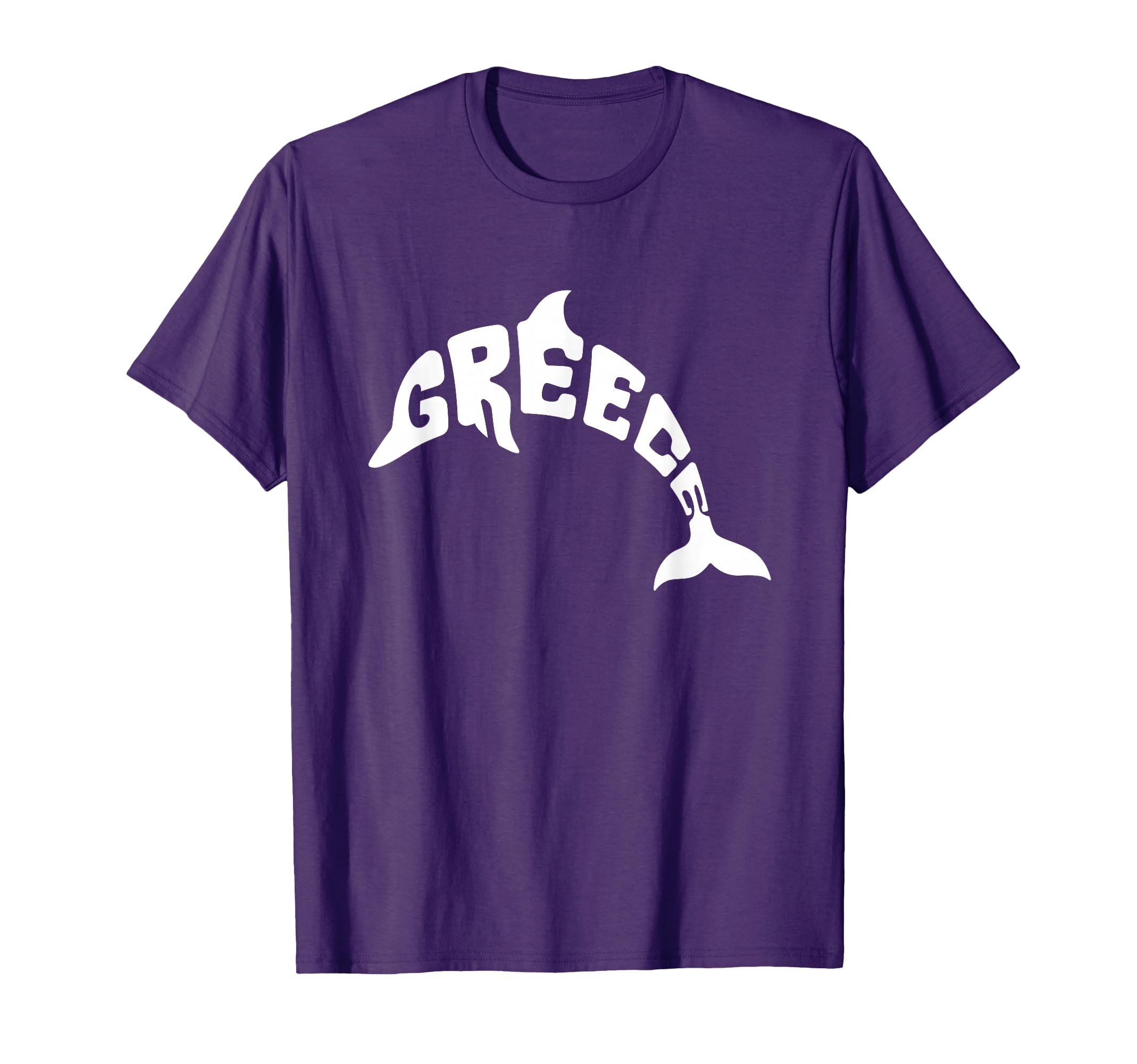 Greece Dolphin Word Art Animal T-Shirt - Novelty Apparel for Adults - T-Shirt, Sweatshirt, Hoodie
