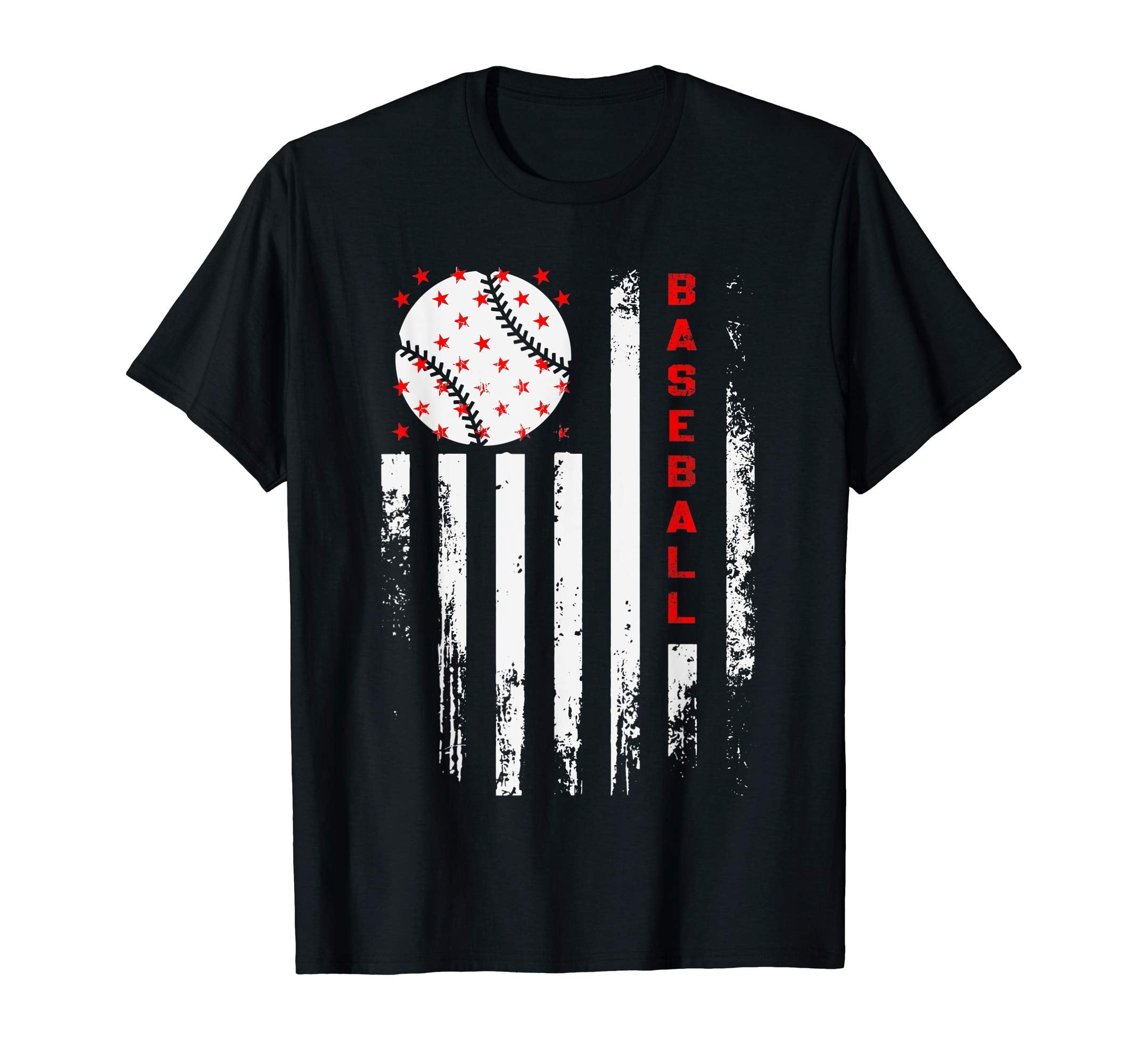 Usa American Flag Baseball Flag Dad Mom T-Shirt - Streetwear Style Unisex - T-Shirt, Sweatshirt, Hoodie