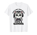 Just Who Loves Cats Gaming Cat Dad T-Shirt - Aesthetic Graphic for Adults - T-Shirt, Sweatshirt, Hoodie