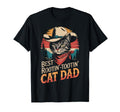 Cat Dad Cat Funny Fathers Day Cowboy T-Shirt - Aesthetic Graphic Men Women - T-Shirt, Sweatshirt, Hoodie