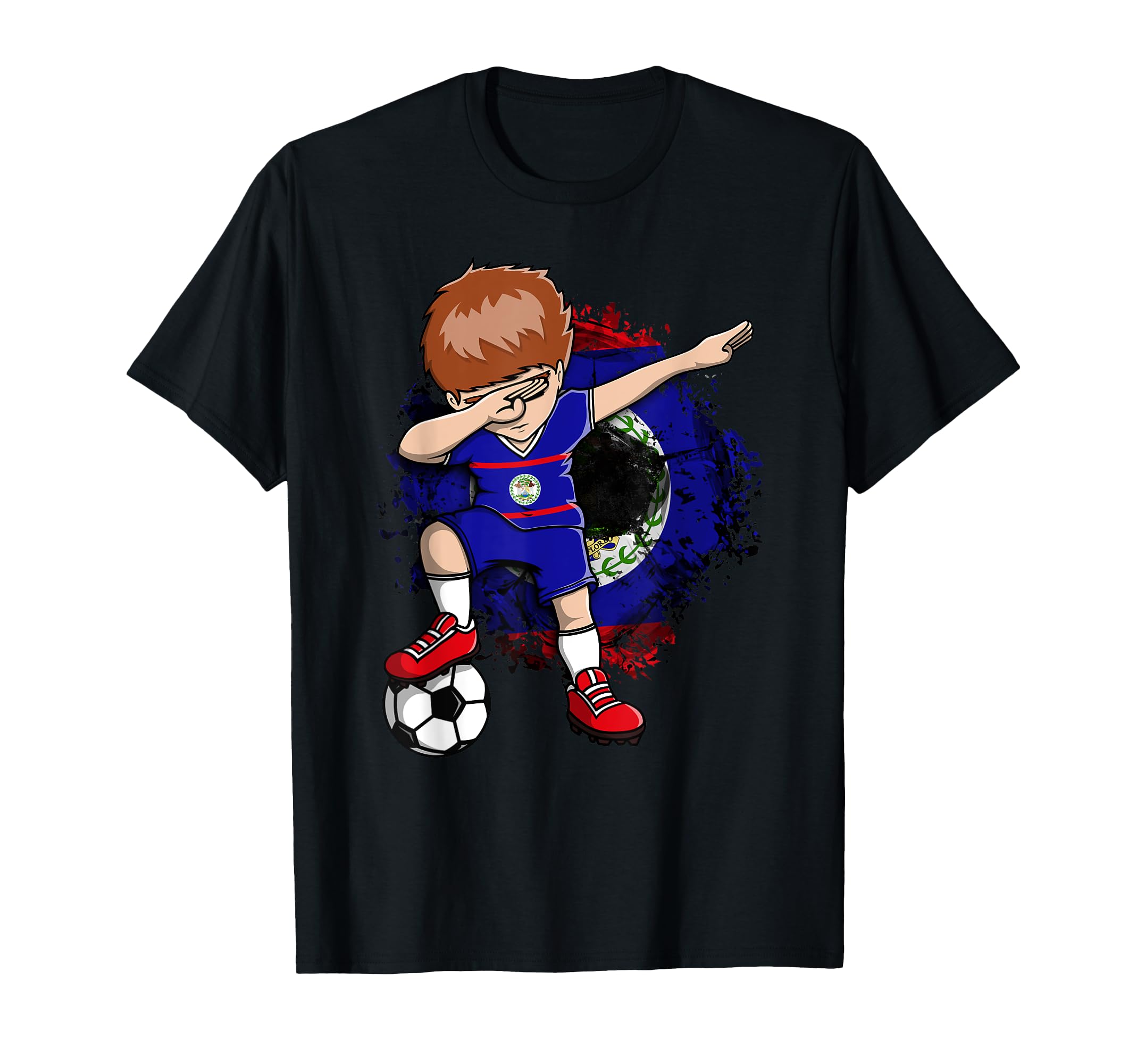 Dabbing Soccer Belize Jersey Belizean T-Shirt - Streetwear Style Men Women - T-Shirt, Sweatshirt, Hoodie