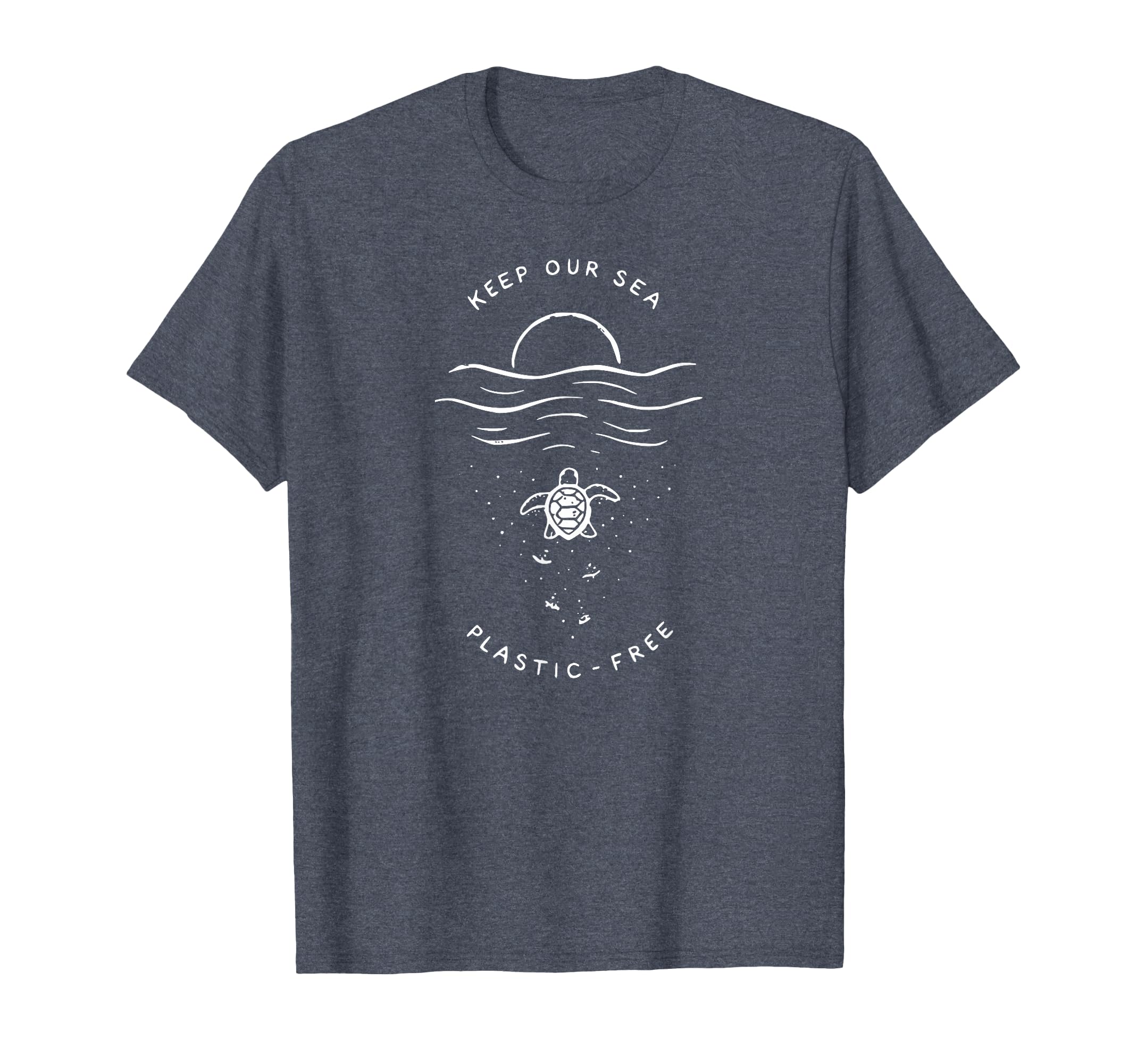 Keep Our Sea Plastic Free Save Turtles T-Shirt - Custom Art Print Unisex - T-Shirt, Sweatshirt, Hoodie