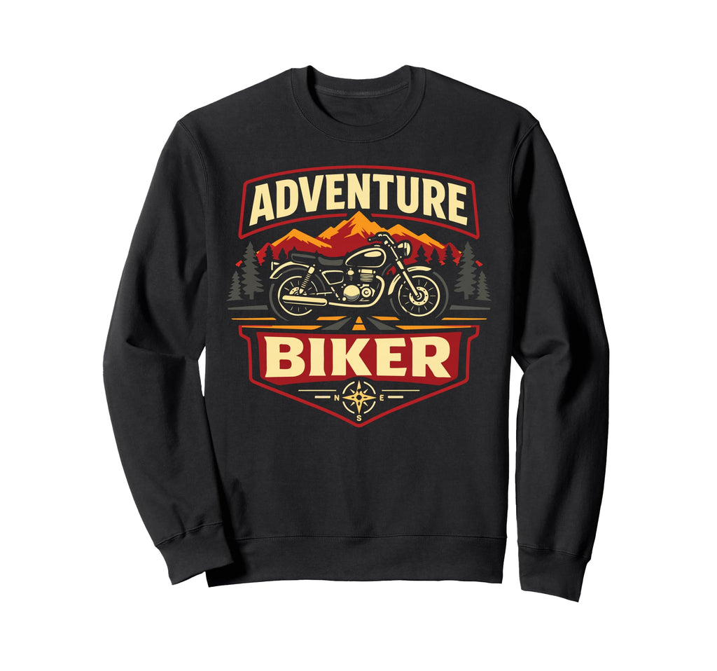 Motorcycle Biker Adventure Biker Sweatshirt - Custom Art Print for Adults - T-Shirt, Sweatshirt, Hoodie