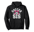 Soccer Sister Funny Coquette Bow Hoodie - Streetwear Style for Adults - T-Shirt, Sweatshirt, Hoodie