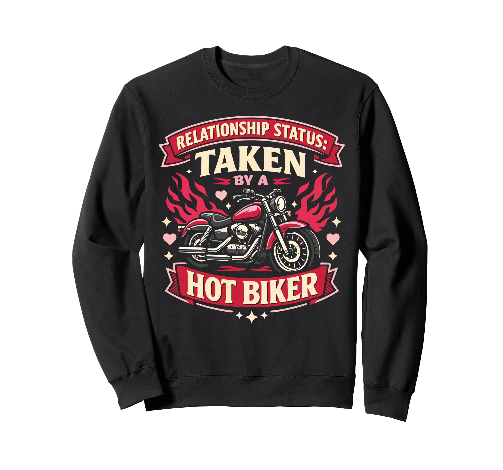 Motorcycle Biker Girlfriend Wife Sweatshirt - Fun Novelty Design Unisex - T-Shirt, Sweatshirt, Hoodie