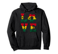 Ghanese Soccer Player Ghana Ghanese Flag Hoodie - Novelty Apparel Unisex - T-Shirt, Sweatshirt, Hoodie
