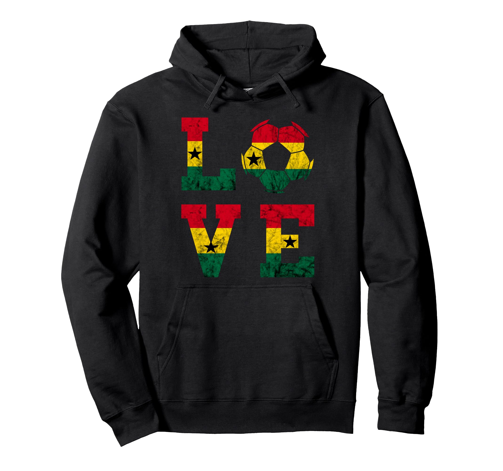 Ghanese Soccer Player Ghana Ghanese Flag Hoodie - Novelty Apparel Unisex - T-Shirt, Sweatshirt, Hoodie