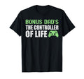 Gamer Stepdad Fathers Day Bonus Dads T-Shirt - Minimalist Print Men Women - T-Shirt, Sweatshirt, Hoodie