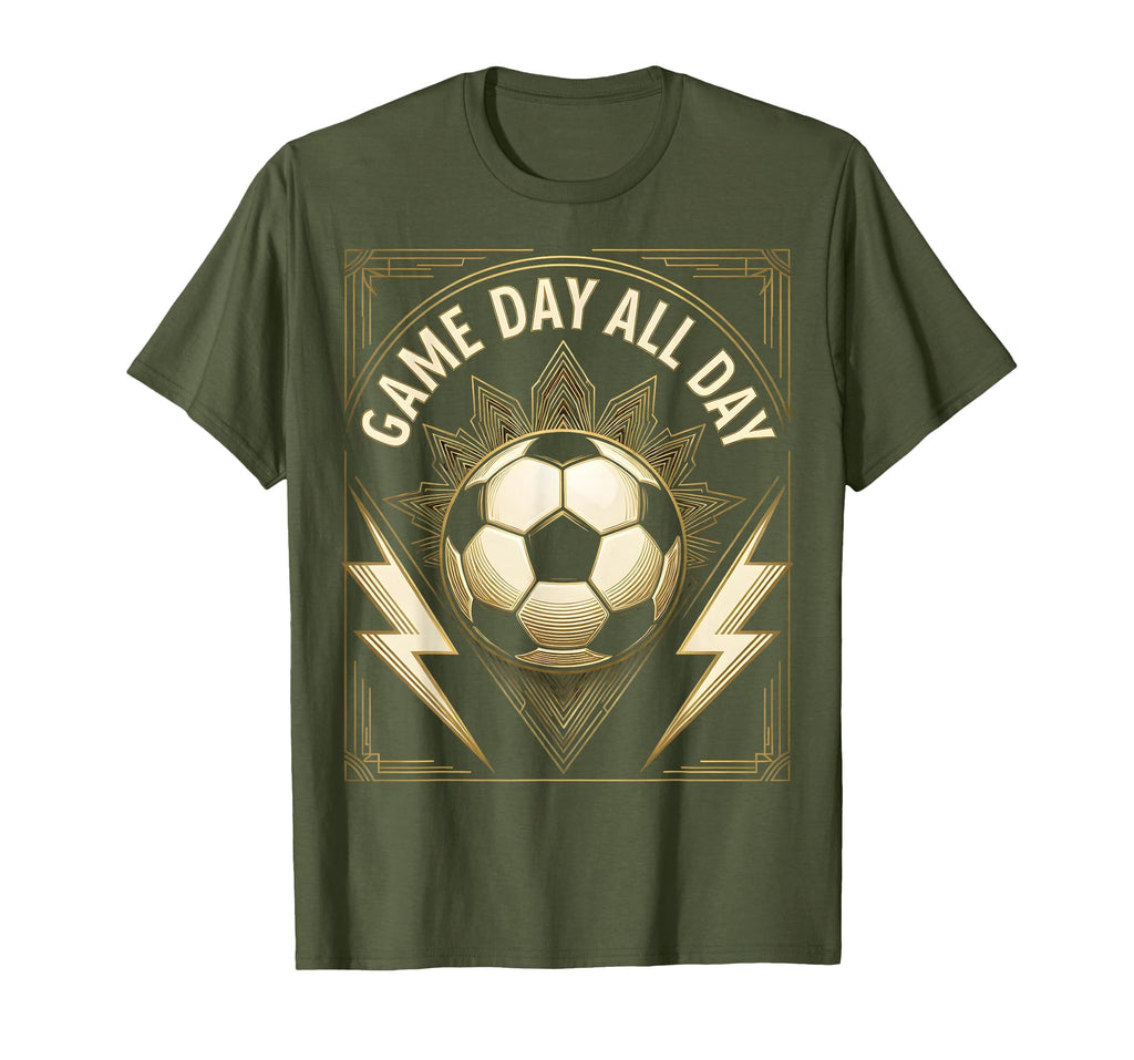 Game Day All Day Soccer T-Shirt - Custom Art Print Unisex - T-Shirt, Sweatshirt, Hoodie
