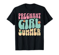 Groovy Pregnancy Reveal Pregnant T-Shirt - Minimalist Print for Adults - T-Shirt, Sweatshirt, Hoodie