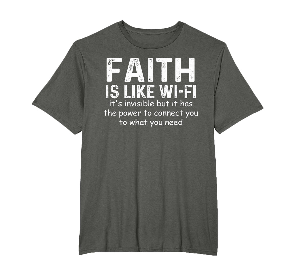 Faith Is Like Wifi God Jesus T-Shirt - Aesthetic Graphic Men Women - T-Shirt, Sweatshirt, Hoodie