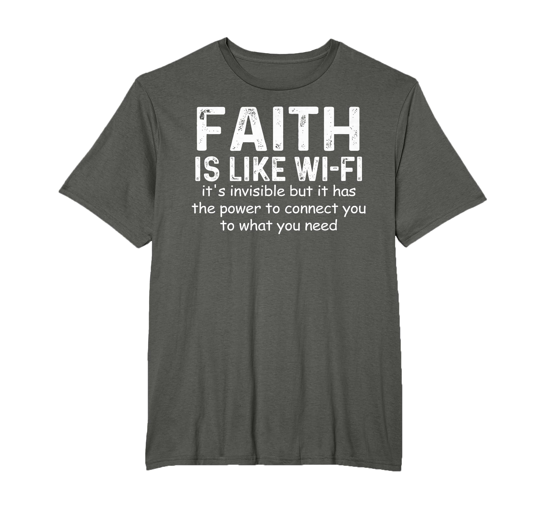 Faith Is Like Wifi God Jesus T-Shirt - Aesthetic Graphic Men Women - T-Shirt, Sweatshirt, Hoodie