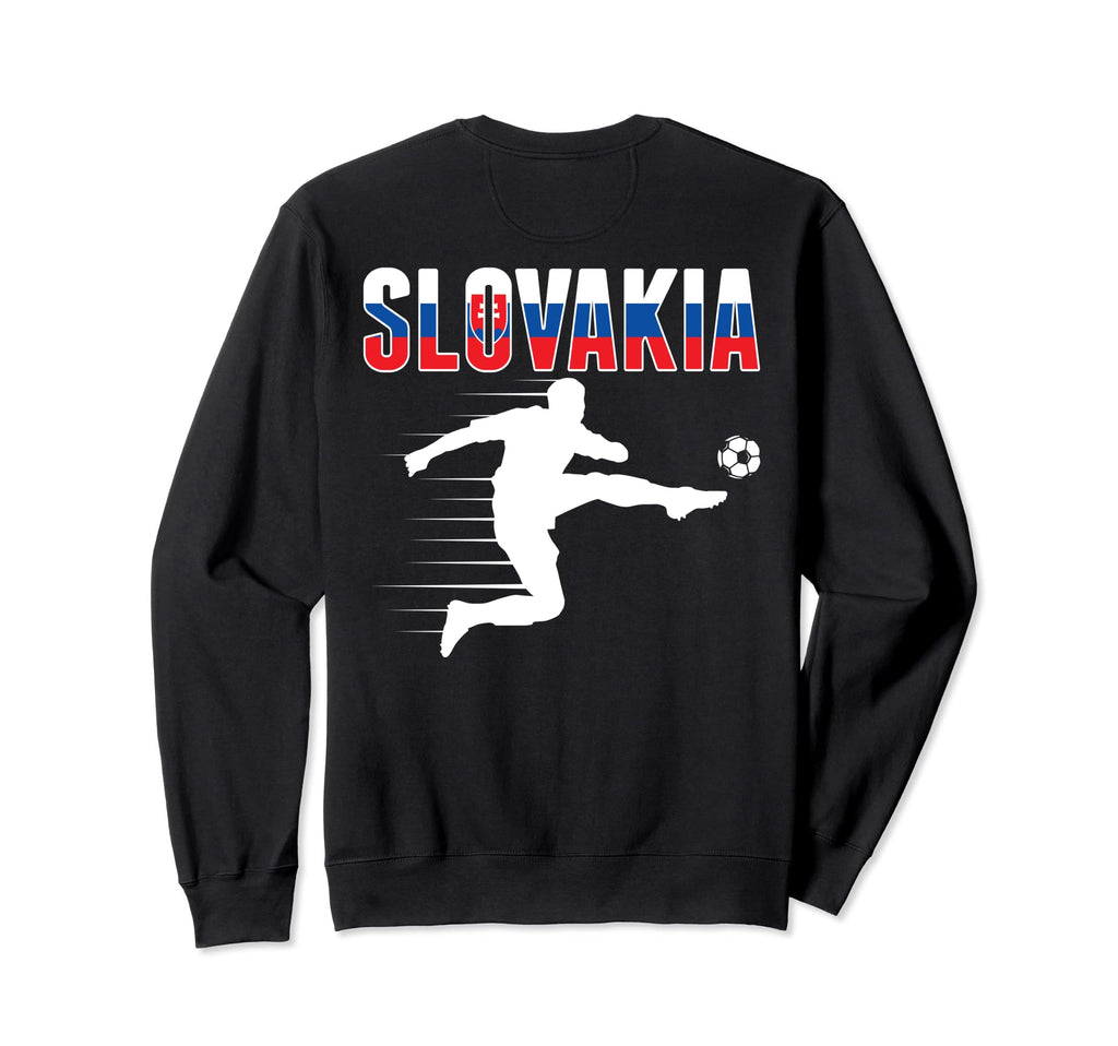 Slovakia Soccer Fans Jersey Sweatshirt - Fun Novelty Design for Adults - T-Shirt, Sweatshirt, Hoodie
