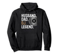 Husband Dad Dj Legend Dj Hoodie - Casual Everyday Wear Men Women - T-Shirt, Sweatshirt, Hoodie