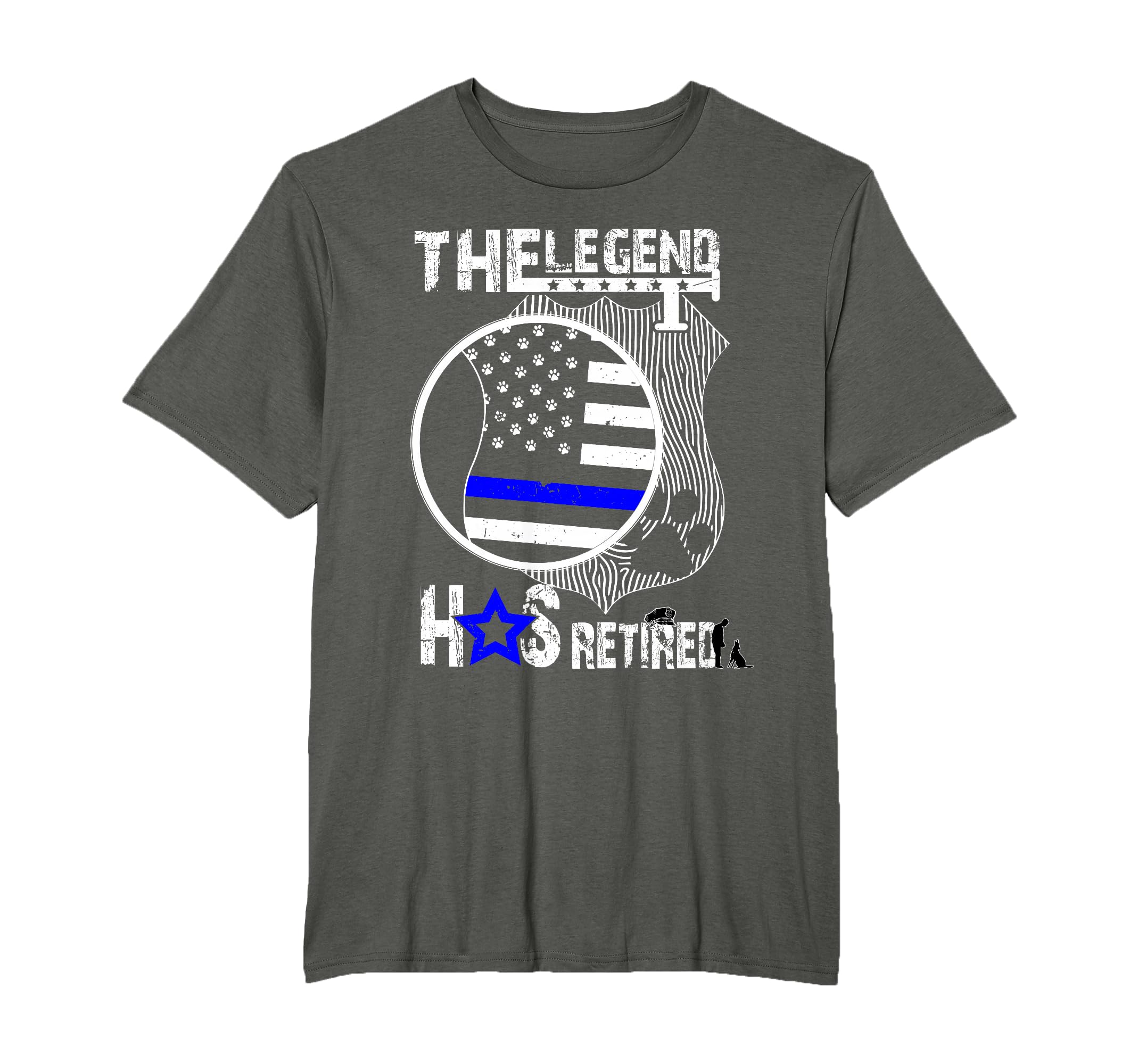 Legend Has Retired 2025 Police T-Shirt - Custom Art Print for Adults - T-Shirt, Sweatshirt, Hoodie