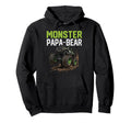 Monster Papa Bear Truck Fathers Day Mud Hoodie - Streetwear Style Unisex - T-Shirt, Sweatshirt, Hoodie