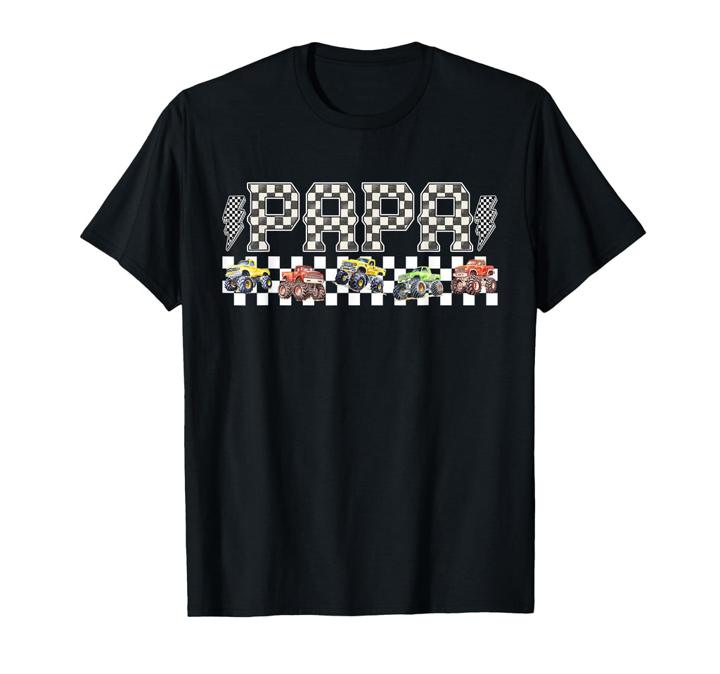 Papa Monster Truck Family Crew T-Shirt - Novelty Apparel Men Women - T-Shirt, Sweatshirt, Hoodie