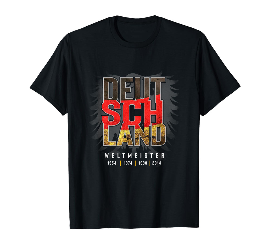 Deutschland Weltmeister Germany Flag T-Shirt - Minimalist Print Men Women - T-Shirt, Sweatshirt, Hoodie
