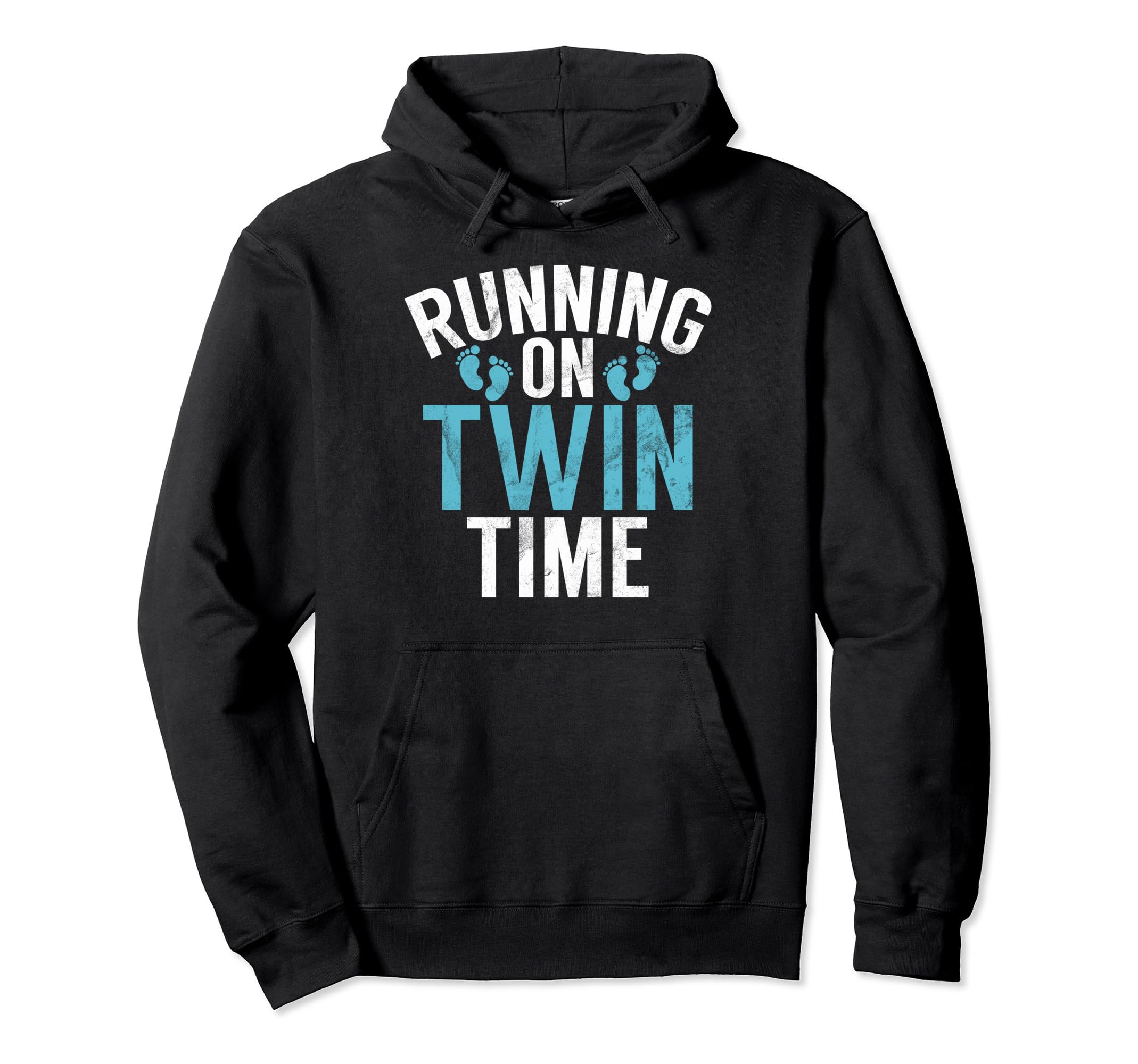 Running Twin Time Twin Dad Hoodie - Trendy Graphic for Adults - T-Shirt, Sweatshirt, Hoodie
