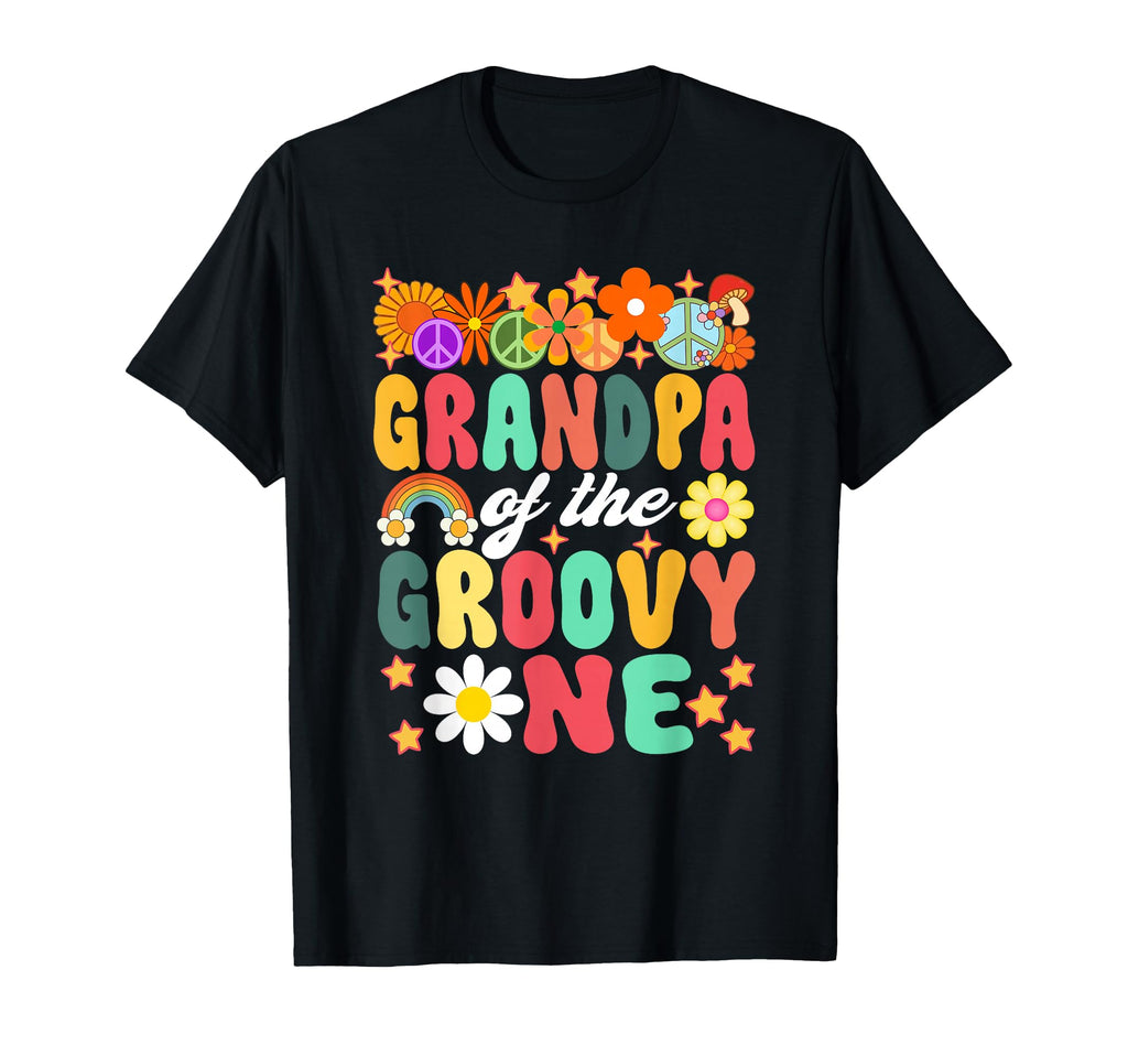 Grandpa Groovy One Matching Family 1St T-Shirt - Novelty Apparel Men Women - T-Shirt, Sweatshirt, Hoodie