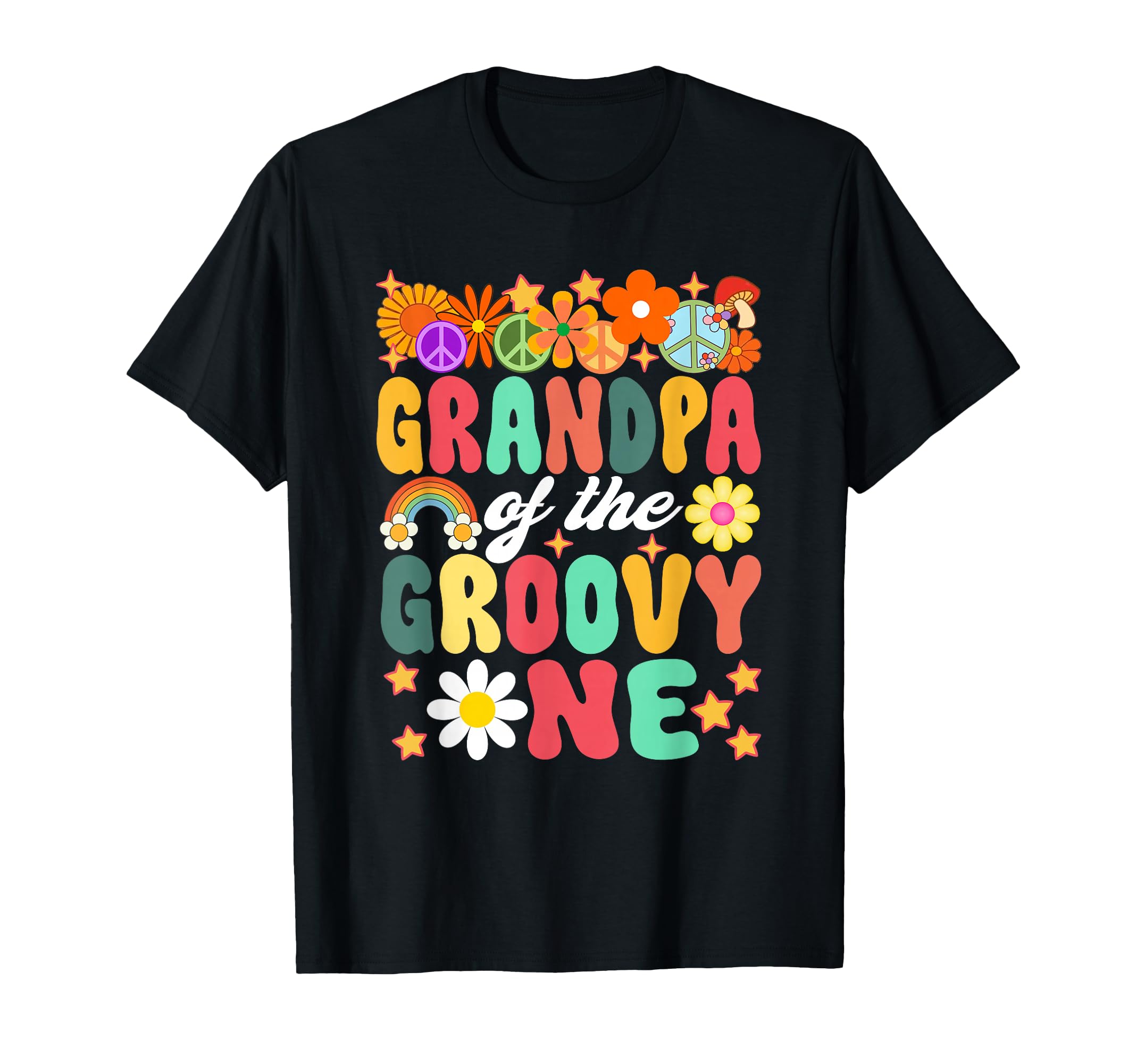 Grandpa Groovy One Matching Family 1St T-Shirt - Novelty Apparel Men Women - T-Shirt, Sweatshirt, Hoodie