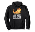 Just Who Loves Bearded Dragons Hoodie - Graphic Print for Adults - T-Shirt, Sweatshirt, Hoodie