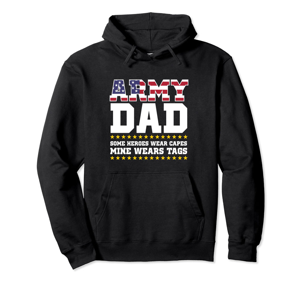 Proud Army Dad Military Dad Hoody My Hero Hoodie - Minimalist Print Unisex - T-Shirt, Sweatshirt, Hoodie
