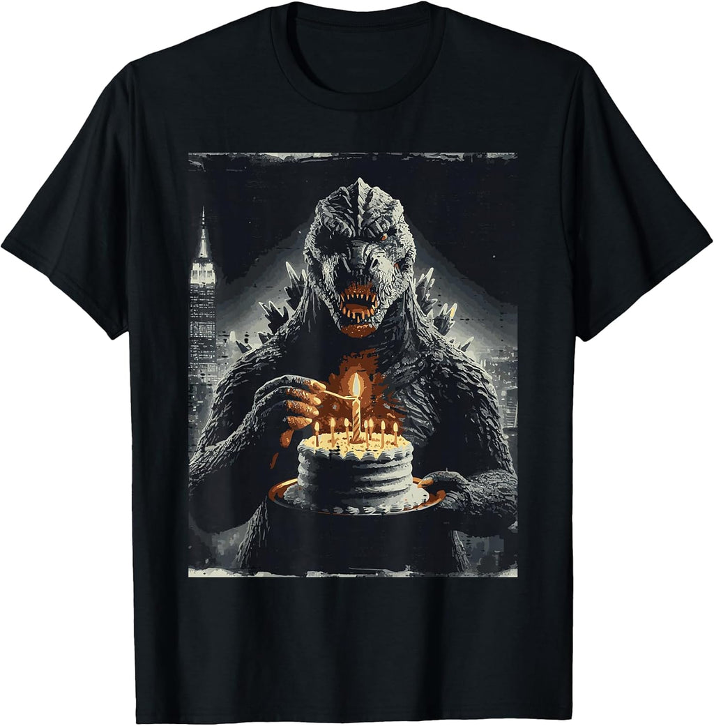 Japanese Monster Birthday Cake Funny Party Women Men - Adult & Kids T-Shirts, Sweatshirts & Hoodies apparel design preview 1