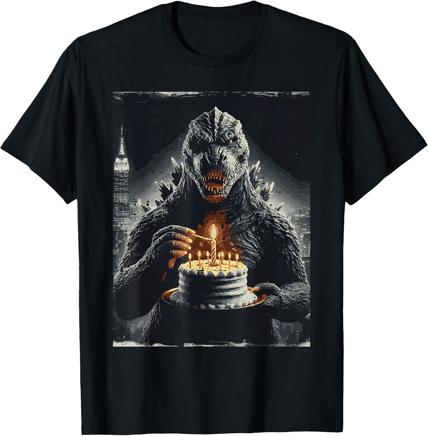 Japanese Monster Birthday Cake Funny Party Women Men - Adult & Kids T-Shirts, Sweatshirts & Hoodies apparel design preview 1