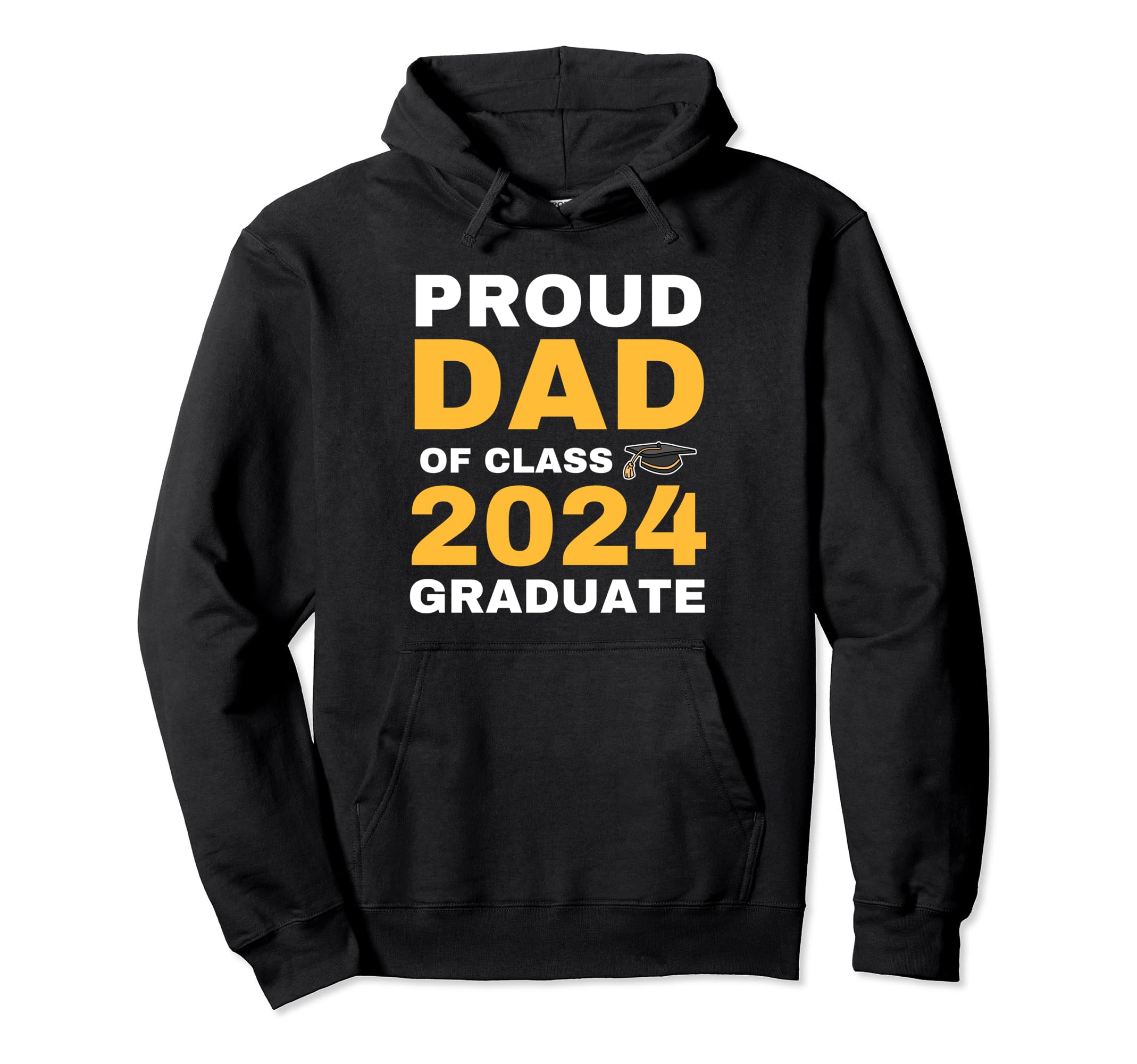 Proud Dad Class 2024 Graduate Senior Hoodie - Aesthetic Graphic Men Women - T-Shirt, Sweatshirt, Hoodie