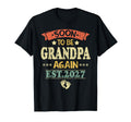 Mens Soon To Be Grandpa Est 2027 Dad T-Shirt - Minimalist Print Men Women - T-Shirt, Sweatshirt, Hoodie