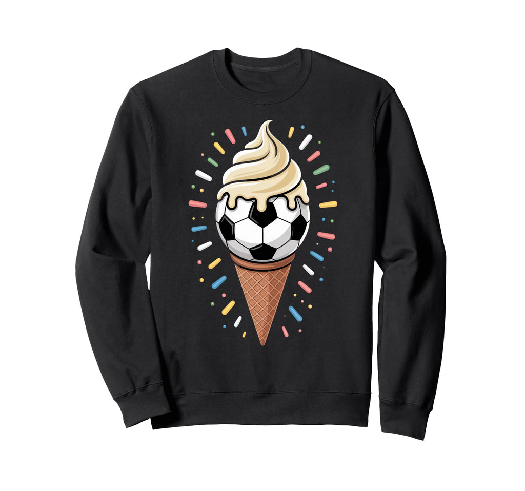 Soccer Ice Cream Drip Game Soccer Sweatshirt - Minimalist Print for Adults - T-Shirt, Sweatshirt, Hoodie