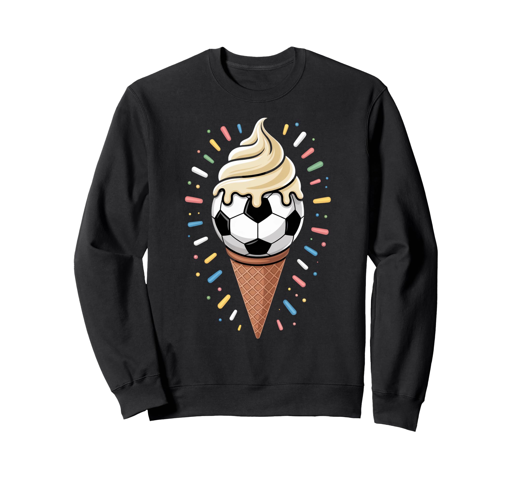 Soccer Ice Cream Drip Game Soccer Sweatshirt - Minimalist Print for Adults - T-Shirt, Sweatshirt, Hoodie