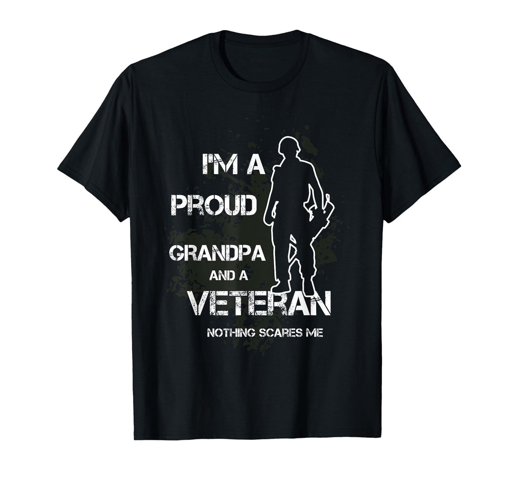 American Flag Military Grandpa Dad T-Shirt - Streetwear Style for Adults - T-Shirt, Sweatshirt, Hoodie