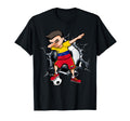 Dabbing Soccer Venezuela Football T-Shirt - Minimalist Print Men Women - T-Shirt, Sweatshirt, Hoodie