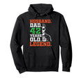 Happy Husband Dad 42 Years Old Legend Hoodie - Unique Graphic for Adults - T-Shirt, Sweatshirt, Hoodie