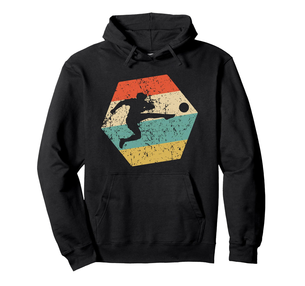 Soccer Distressed Hexagon Soccer Player Hoodie - Minimalist Print Men Women - T-Shirt, Sweatshirt, Hoodie