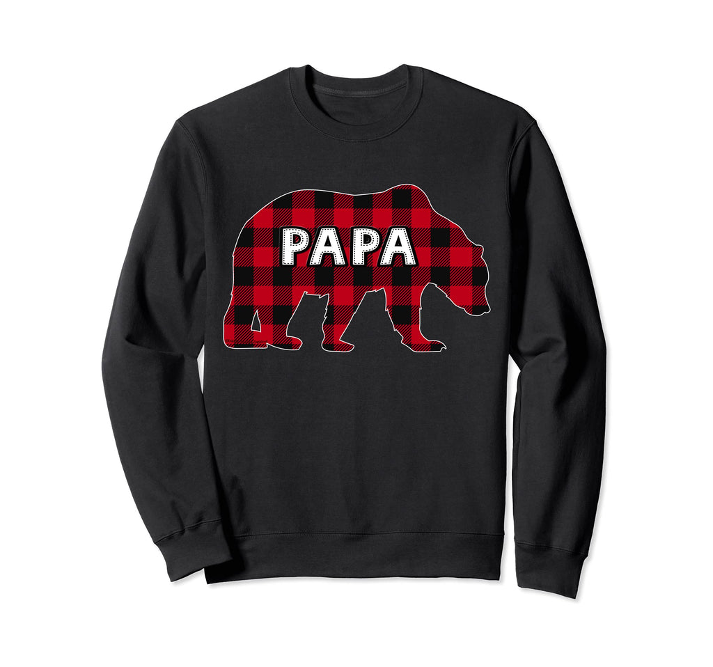 Buffalo Plaid Bear Pajama Matching Sweatshirt - Novelty Apparel for Adults - T-Shirt, Sweatshirt, Hoodie