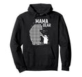 Mama Bear Pajama Grey Buffalo Plaid Hoodie - Streetwear Style Men Women - T-Shirt, Sweatshirt, Hoodie