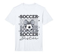 Groovy Soccer Sister Coquette Bow T-Shirt - Minimalist Print for Adults - T-Shirt, Sweatshirt, Hoodie