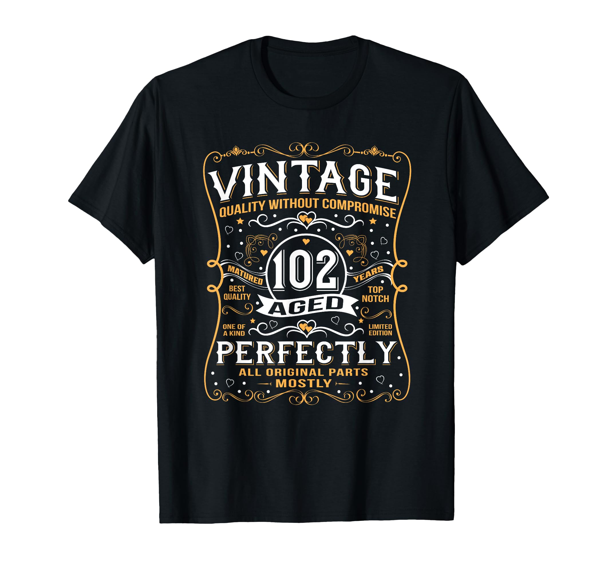 102 Year Old Born 1920 102Nd Birthday T-Shirt - Custom Art Print Unisex - T-Shirt, Sweatshirt, Hoodie