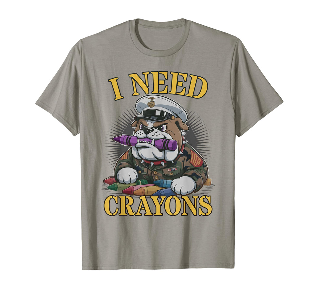 I Need Crayons Jarhead Squad Military T-Shirt - Trendy Graphic Men Women - T-Shirt, Sweatshirt, Hoodie