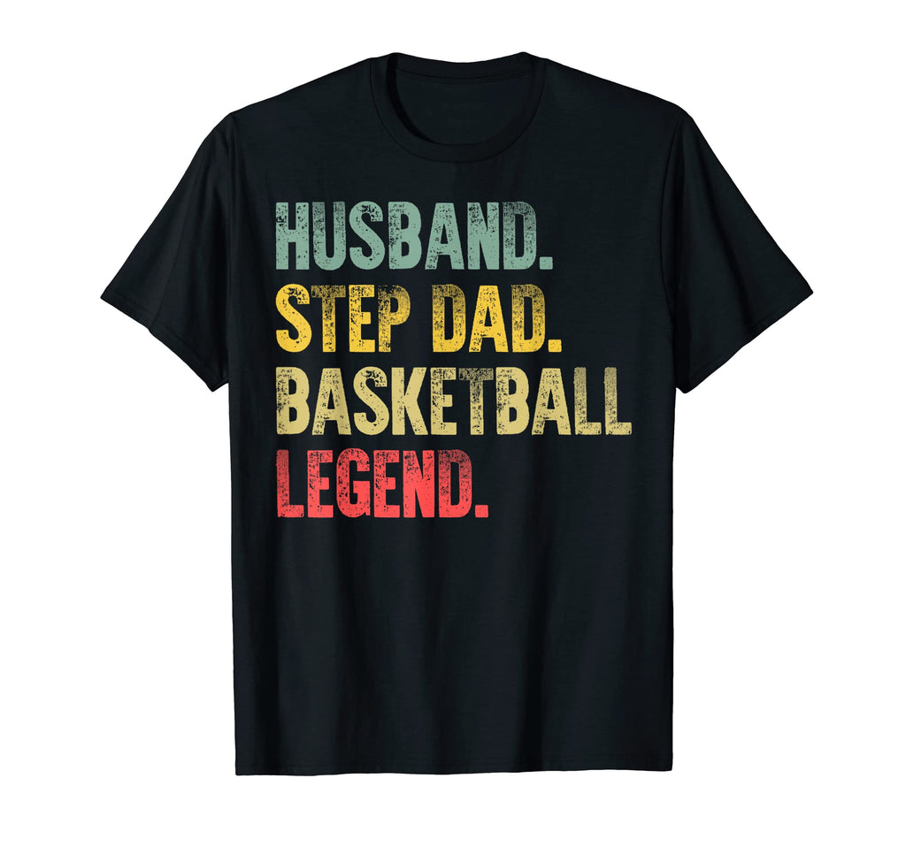Funny Husband Step Dad Basketball T-Shirt - Graphic Print for Adults - T-Shirt, Sweatshirt, Hoodie