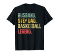 Funny Husband Step Dad Basketball T-Shirt - Graphic Print for Adults - T-Shirt, Sweatshirt, Hoodie