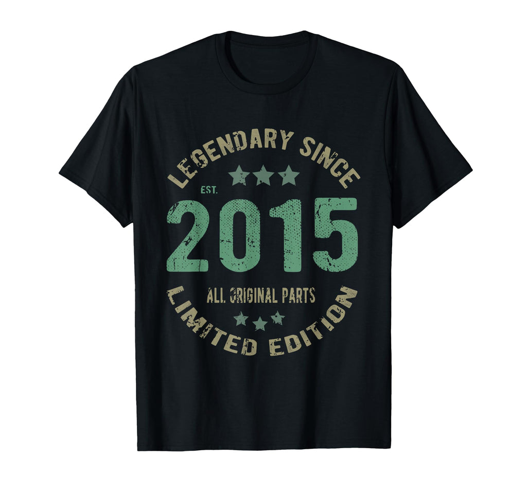 11 Years Old Bday Legend Since 2015 T-Shirt - Trendy Graphic Men Women - T-Shirt, Sweatshirt, Hoodie