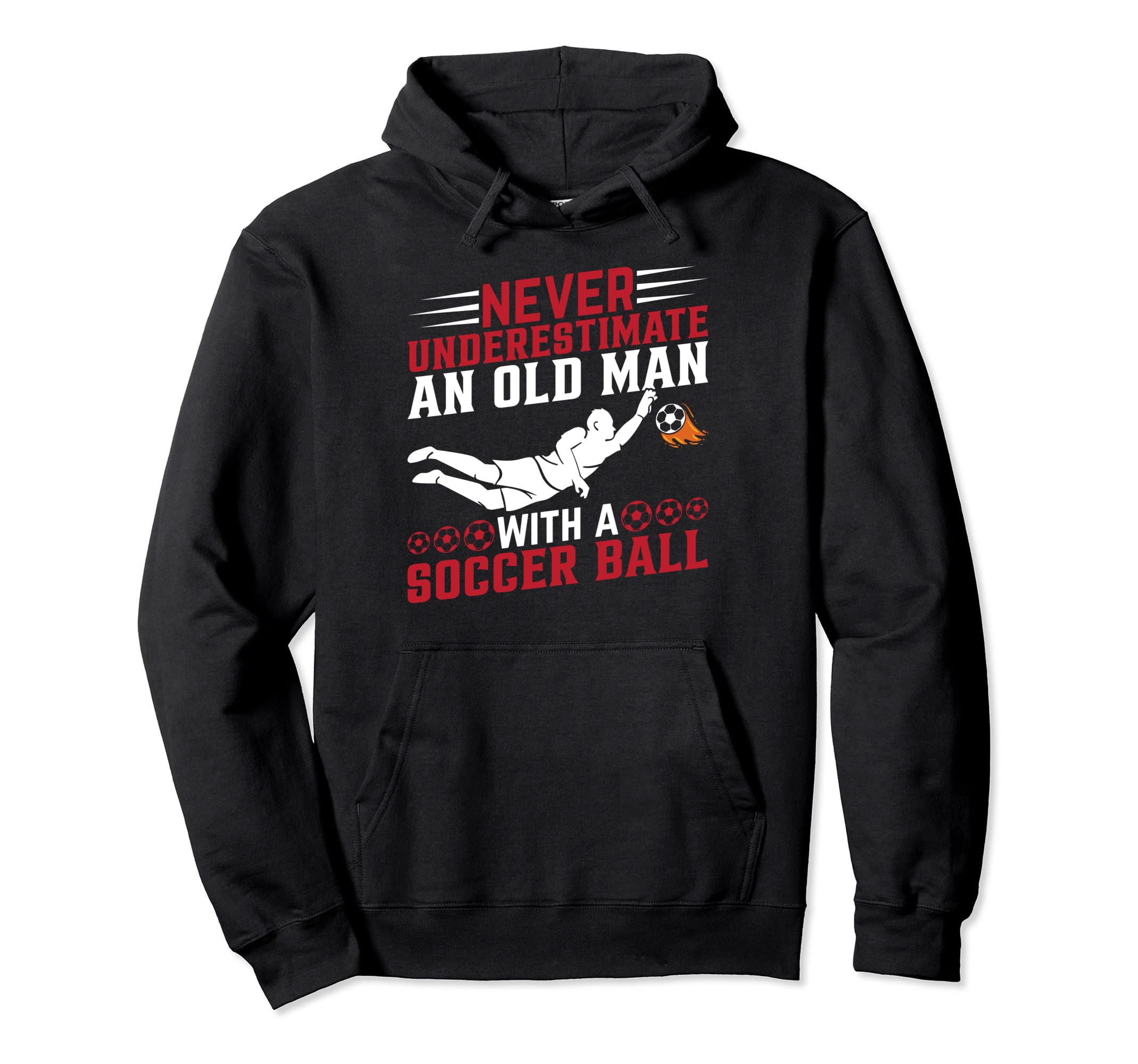 Soccer Player Grandpa Soccer Lover Hoodie - Trendy Graphic Men Women - T-Shirt, Sweatshirt, Hoodie