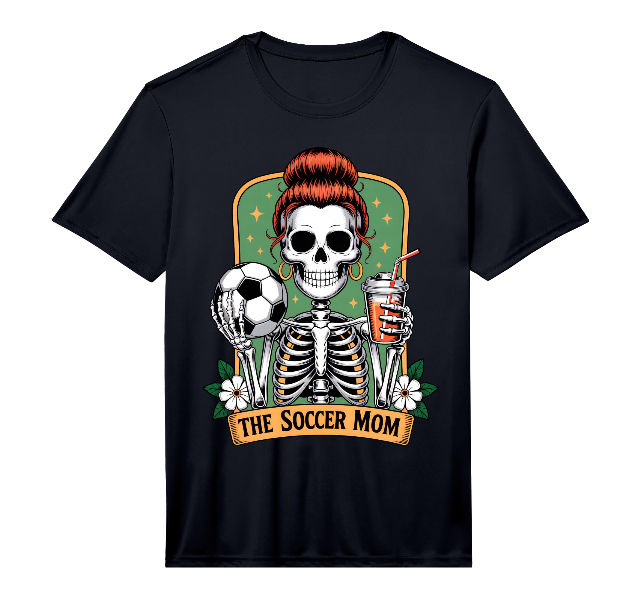 Mens Soccer Mom Tarot Card Skeleton Game T-Shirt - Graphic Print Men Women - T-Shirt, Sweatshirt, Hoodie
