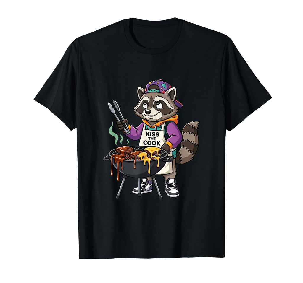 Funny Bbq Raccoon Cook Grilling Trash T-Shirt - Streetwear Style Men Women - T-Shirt, Sweatshirt, Hoodie